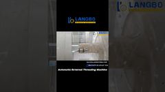 प्लास्टिक पाइप के लिए बाहरी थ्रेड मशीन - सटीक थ्रेड कटिंग#थ्रेडमशीन #प्लास्टिकमशीनरी