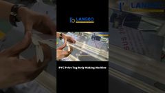 सुपरमार्केट मूल्य टैग के लिए स्वचालित प्लास्टिक मूल्य टैग स्ट्रिप एक्सट्रूज़न मशीन #pricetag