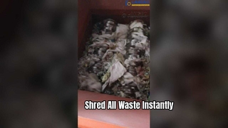 प्लास्टिक, लकड़ी, कागज और धातु के पुनर्चक्रण के लिए औद्योगिक श्रेडर मशीन