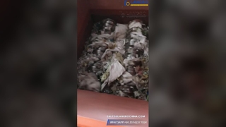 ट्विन शाफ्ट श्रेडर के साथ बुना हुआ बैग श्रेडिंग